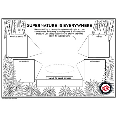 Super nature is everywhere worksheet