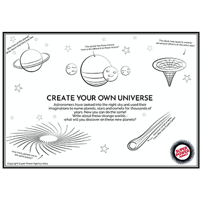 Create your own universe worksheet